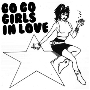 Scream Idol cover art for trash rock pop song Go Go Girls in Love